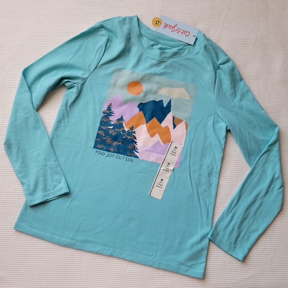 Cat & Jack Find Joy Outside Long Sleeve Graphic T-shirt